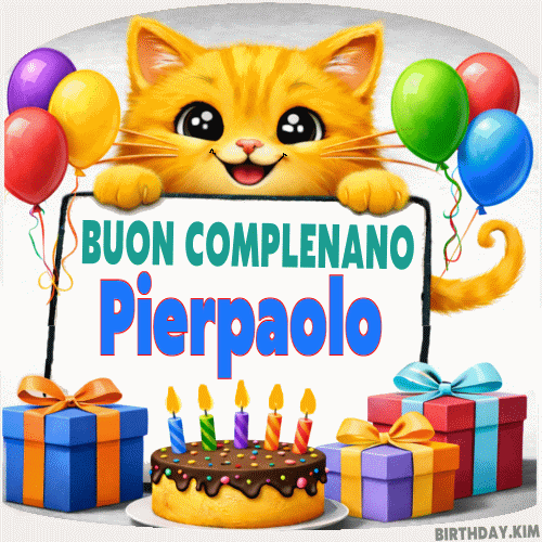 Buon Compleanno Pierpaolo GIF