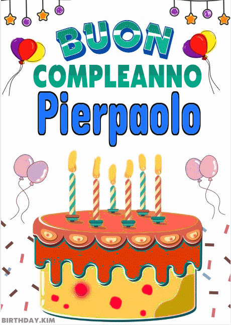 Buon Compleanno Pierpaolo GIF
