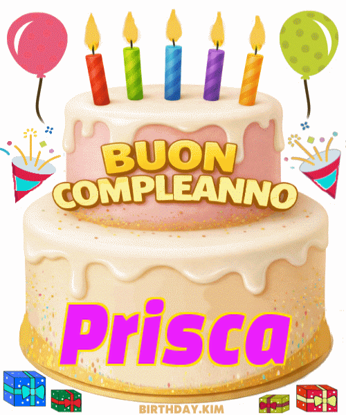 Buon Compleanno Prisca Gif