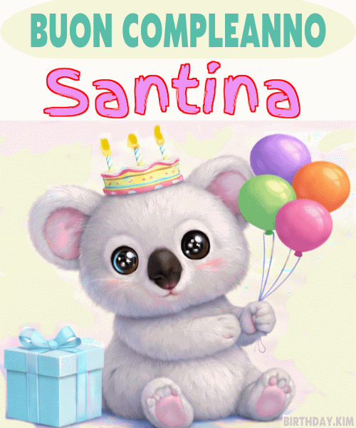 Buon Compleanno Santina Gif