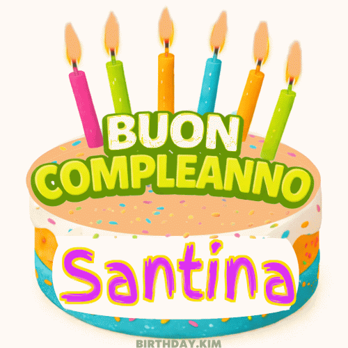 Buon Compleanno Santina Gif