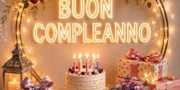 Fiori e biglietti d'auguri di compleanno