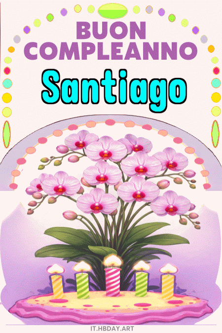 Buon Compleanno Santiago GIF