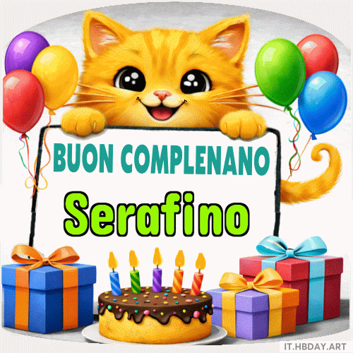 Buon Compleanno Serafino GIF