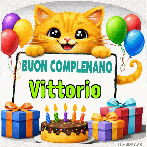 Buon Compleanno Vittorio GIF